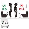 Muteitt Adesivo per Sedili WC Mantieni Il WC Pulito Divertente Adesivo per Bagno per WC Toilette Porta Sedile Bagno WC Adesivi Murali