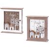 AD TREND 1 Pezzo Armadio Portachiave da Parete in MDF 22 x 7 x 25 cm 2 Colori