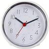 Lancoon Orologio da Doccia Impermeabile, Resistente all'Umidità e alla Nebbia, Decorazione da Parete Silenziosa, Appeso con 3 Ventose e 2 Piedi, Alimentato a Batteria