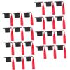 EXAOMBLE Mini Tocco Laurea per Festa di Laurea Decorazione Versatile 24 Pezzi in Feltro Rosso con Nappa e Bomboniere, Accessori per Torte e Tavoli