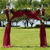 PONY DANCE Tende Mantovane Voile Trasparenti Tendine Lunghe Decorazioni Casa Soggiorno Salone Tenda Camera Finestre Matrimonio Sottile Moderna 1 Pannello 152x548 cm, Rosso