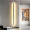 TZSMUM Barra LED Interno Applique da Parete Moderno Dimmerabili Lunga Striscia Lampada da Parete Luminosità Regolabile Alluminio Acrilico Camera Soggiorno Corridoio Scale Luce (Bianco,120cm 60W)