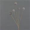 artplants.de Papavero Artificiale FILOMELA, Marrone Scuro, 75cm | Fiore Decorativo