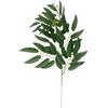 Generic 10 piante artificiali ruscus vegetali steli primaverili arbusti finti cespugli foglie verdi per archi nuziali bouquet decorazione per la casa (verde seta)