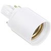 DIYEAH Convertitore Adattatore Portalampada G24q a E27 in Plastica, Base Lampadina Sicura e Compatibile per Illuminazione Domestica, Uffici e Commerciale, Design Minimalista Elegante