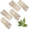BAIFULAI 5 pezzi di salvia bianca: incenso di salvia bianca, 100% naturale e pulente, Sage Smudge Stick, White Sage, essiccato, per rituali spirituali ed energetici
