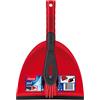 Vileda - Set 2-in-1 Formato da Scopa e Paletta, Colore Rosso