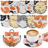 WuGU 10 Pezzi Sottobicchieri Diamante Con Supporto, Arte Pittura a Diamante per Bambini - Set Con Gatto