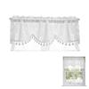 runyuanshuo Mantovana Tenda, Tende Cucina, Tende da Cucina, Tendine Finestra a Vetro 100x45 cm con Fiori, Tende Corte per Cucina e Piccole Finestres