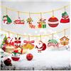 Furforstk diamond painting stitch 12 pezzi diamant painting, diamond painting kit | Da appendere all'albero di Natale, alle scatole regalo e ai biglietti d'auguri,per attività per bambini,Decorazioni natalizie