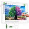 Phylosal Blocco luminoso ricaricabile A4 a LED per pittura a diamante, scatola luminosa magnetica ultra sottile per disegno, lavagna luminosa con pulsante laterale, tavolo luminoso super luminoso per