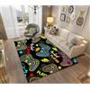 Ganekihedy Tappeto per Camera da Letto 3D Gamer Joystick Tappeti per Soggiorno Moderno Antiscivolo Graffiti Lettera Console di Gioco Decorazione Flanella Rugs per Ragazzo Adolescente (Colore A,120x160 cm)