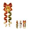 Generic Decorazione esterna della collezione di luci LED a spirale magica di Natale | Design a spirale, gancio per porta, luminoso, decorazione esterna per vacanze, uso interno ed esterno