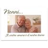 Instant Project Portafoto Personalizzato con Foto e Dedica Bianco per Nonno e Nonna Misure 10x15-13x18 Cornice Regalo Personalizzabile Festa dei Nonni (Bianco, Nonni Orizzontale)