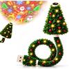 Orgrul Plug and Play HD USB Albero di Natale Proiettore con 6 motivi festivi Albero di Natale Design Plug in Night Light Proiettore da soffitto Interno, per la decorazione della stanza