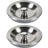 Syncharm 2 Pcs Tappo Lavandino Bagno, 80-88 mm Tappo Vasca da Bagno in Acciaio Inox con Maniglia, Doppio Anello in Silicone, Antiodore Tappi Bidet e Doccia per Cucina, Bagni, Lavello, Universale