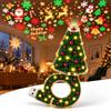 Jeeeun Christmas Projector Light Indoor with 6 Christmas slides | USB plug-and-play power and adjustable wall-to-ceiling projection for bedrooms and holiday decor