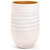 Vimin Box Grande e Elegante VASO in Terracotta, | Decorato con Interni Dorati | D.19 cm - H.30 cm | Vaso Decorativo Moderno per Piante, Fiori, Piante grasse, Sansevieria | da Interno o Esterno. (D.19 - H.30 cm)