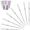NZVQH 80 Aghi per Macchine da Cucire, 6 Misure Robuste, 65/9, 75/11, 80/12, 90/14, 100/16, 110/18, Aghi Macchina da Cucire Domestica per Singer, Brother, Janome, Argentato