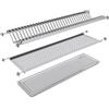 CASABRICONLINE - Scolapiatti pensile INOX cm.56 da incasso per Mobile di Larghezza 60 cm, Larghezza interna Mobile 555-565 mm.