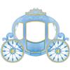 Dinntty Carrozza della Principessa, Carrozza di Zucca, Sfondo a Tema Principesse, Striscione, Forniture per Feste di Compleanno