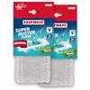 Leifheit Panni Mop Polvere SUPERDUSTER Floor M, Set 2 Microfibra | Lavabili fino a 100 volte a 40 °C, compatibili con CLEAN TWIST M Ergo, POWER CLEAN, Picobello M, per parquet e piastrelle