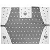 Russo Tessuti Copriforno Copri Forno 35x45 Cuore Pois Vari Colori-Grigio