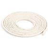 NKlaus 3 metri di stoppino rotondo 100% puro cotone 2,0 mm sottile per lampada a olio, lampada a paraffina