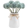 Eclove 12 Pezzi Fiori di ortensia artificiali, stelo lungo singolo, realistico, bouquet di ortensie finte al tatto, per matrimoni, casa, feste (Blu)