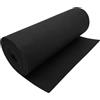 EDGEAM Rotolo di Feltro 250cm x 30cm, Feltro 3mm Spessore, Runner da Tavola in Feltro, Feltro Tessuto per Cucire Ricamo Tessuti Patchwork Cucito Fai da Te (Nero, 250cm x 30cm x 3mm)