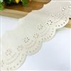 Anevous 3 Yards Nastro di pizzo in cotone, larghezza 10 cm, nastro decorativo in pizzo, bordatura in pizzo all'uncinetto, bordatura per cucito, artigianato, abbigliamento, scrapbooking, decorazione albicocca