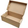 Duiaynke Scatola per scarpe in carta kraft, assemblabile, antipolvere, per ingresso e casa, impilabile, resistente (23 x 15 x 9 cm)