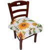 Russo Tessuti Set 6 Cuscini Coprisedia Laccetti Imbottiti Balza Volant Giallo Fiore GIRASOLE