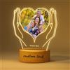 Custom Regalo per la Festa Della Mamma - Cornice con foto personalizzata il tuo con Testo Nome cornice foto personalizzato con Base in Legno regali personalizzati per Mammà Donna Compleanno Anniversario