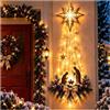 Generic Presepe illuminato da parete, stella della fede di Betlemme | Ornamento natalizio da appendere alla parete, con luci a LED, decorazione per interni