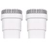 NUHFUFA Testina di Ricambio a setole Corte Compatibile con l'aspirapolvere Portatile per Auto Mijia Xiaomi Accessori per aspirapolvere Portatili(2 PCS)