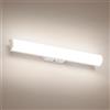 OOWOLF 43.5cm Lampada da Specchio per Bagno con interruttore - 12W Luce Naturale 4000K IP44 Impermeabile Luce Specchio LED Applique Bagno Specchio Moderno Illuminazione