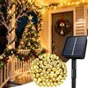 A.bigwhale Catena Luminosa Esterno Solare, 7M 50 LED Luci Solari da Giardino | 8 Modalità Bianco Caldo Impermeabili, Catena Luci Esterno Energia Solare per Balcone Matrimoni Terrazza Natale Decorazioni