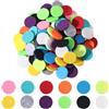 SOFPLATE 96 Confezione da 12 Colori Cuscinetti in Feltro per Diffusore per Auto Cuscinetti di Ricarica per Oli Essenziali 17mm Piatti Rotondi Assortiti Colorati Ricarica per Medaglione di PRO