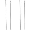Txuolin 4pcs Aghi per perline in metallo perline uncinetti aghi perline aghi perline acciaio legno infila ago strumenti per la creazione di gioielli aghi perline