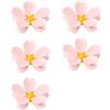LAOYEFACAI Sakura Clip magnetiche per conservare gli alimenti, set da 5 pezzi, chiusura magnetica 3D a forma di fiore per alimenti, magnete da frigorifero con clip antiumidità