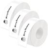 AXFEE 3 Rotoli Etichette Adesive Termiche, 15mm×30m Nastro Carta Etichetta | Nastro per Etichette Termiche, Gap, Compatibile con Niimbot D110/D11/D101/H1S, per Case, Cucine, Uffici, Scuole-Bianco