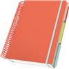Yarotm Quaderno a Righe A4 - Quaderni a Spirale 23.5x29.8cm - 240 Pagine/120 Fogli Block Notes A4-90g/m² Carta Taccuino a Righe - Arancione Taccuino Appunti A4 Copertina Morbida e Spirale
