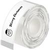 AXFEE 1 Rotoli Etichette Adesive Termiche, 12mm×40m Nastro Carta Etichetta | Nastro per Etichette Termiche, Gap, Compatibile con Niimbot D110/D11/D101/H1S, per Case, Cucine, Uffici, Scuole-Trasparente