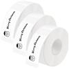 AXFEE 3 Rotoli Etichette Adesive Termiche, 15mm×30m Nastro Carta Etichetta | Nastro per Etichette Termiche, Gap, Compatibile con Niimbot D110/D11/D101/H1S, per Case, Cucine, Uffici, Scuole-Bianco