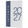 PRESTIGE & DELUXE AGENDA 2027 SETTIMANALE SPIRALATA IN PPL POLIPROPILENE 17x24 cm Bianco + penna a scatto e segnalibro