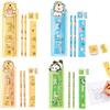 ZVKACT Set di 4 Articoli di Cancelleria Carini - Matite, Gomma, Righello e Temperamatite - Regalo Perfetto per il Ritorno a Scuola e i Compleanni dei Bambini
