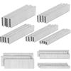 PINOZE 4200 graffette a corona stretta calibro 18 da 1/4 (3,8 cm, 3,8 cm, 2,5 cm, 3/4, 1,9 cm, 1,3 cm, 1,2 cm) e chiodi a testa da 18 GA (5,1 cm, 2,5 cm, 5/8), rivestiti zincati resistenti stery