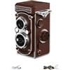 Wodsty HD Retro CCD Fotocamera Digitale Videocamera Portatile Materiale ABS per Vlogging e (Brown)