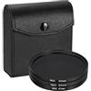 QUARKZMAN Kit Filtri ND2/ND4/ND8 (67mm) Alluminio Circolare Nero | a Densità Neutra, con Custodia, per Vari Obiettivi Fotografici